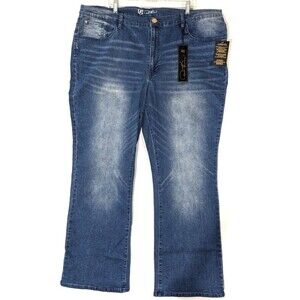 DG2 Diane Gilman Jean Stretch Boot-Cut Midtone Size 24 Tall